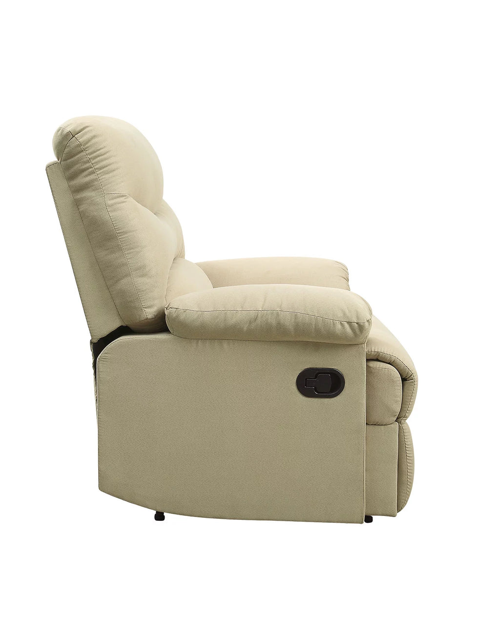 Beige Woven Fabric Recliner E5946