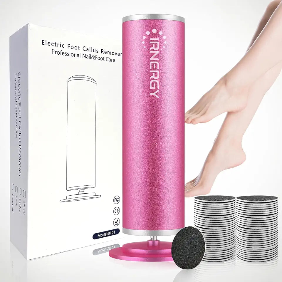 Electric Foot Callus Remover with 60 Pcs Sandpaper Discs W784