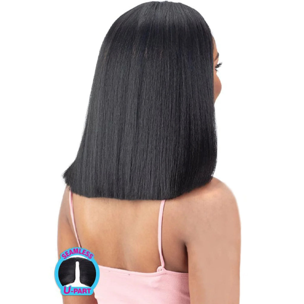 U Part Wig Natural Yaky Straight 14" H863