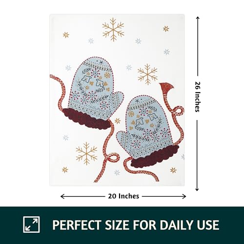 Christmas Tea Towels Set of 3 Cotton Dishcloths E4250