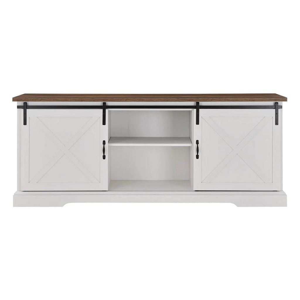 70" Farmhouse Wood TV Stand X5314