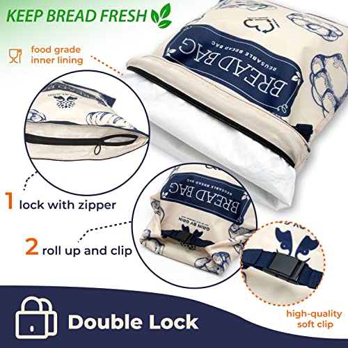 2 Packs Reusable Bread Bags Y6282