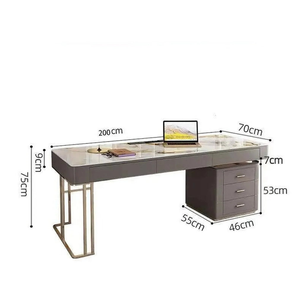 White Writing Desk with Drawer U441040