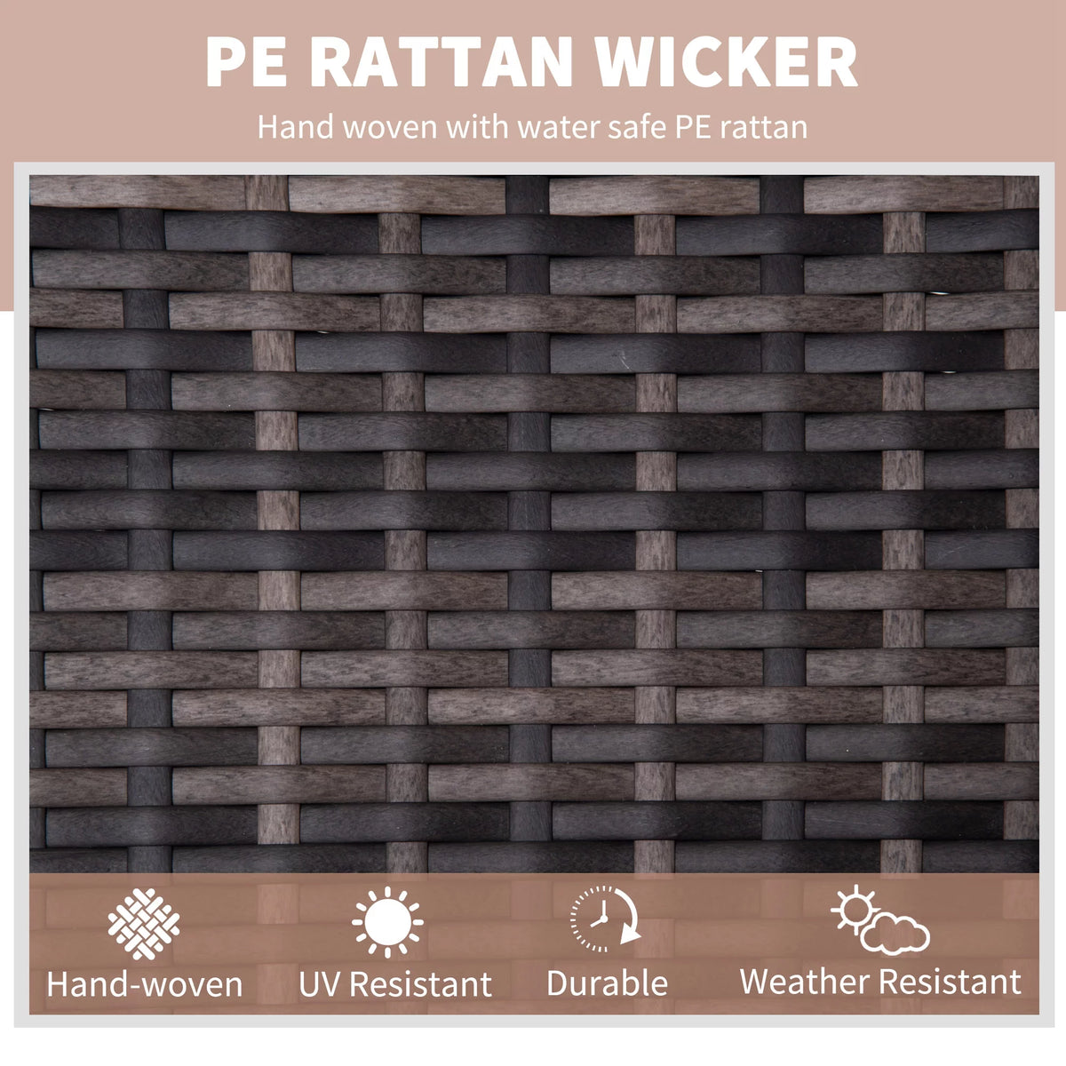 Outdoor Recliner Chair PE Wicker N266