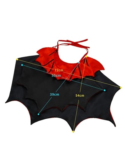 4-Piece Halloween Pet Cosplay Vampire Cloak Outfit U8603