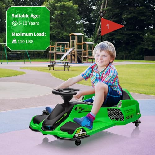 24V Kids Electric Drift Go-Kart with LED Light X45082