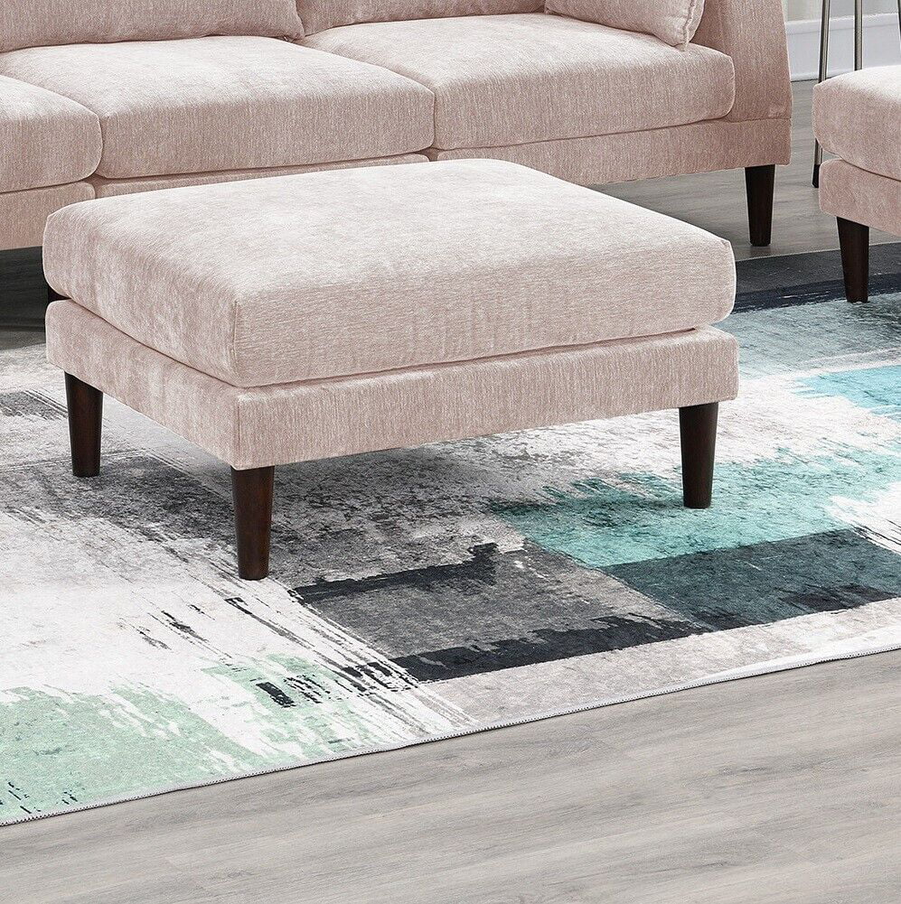 5pc Modular Sofa Set with Armless Chair Corner Wedge Ottoman X9091
