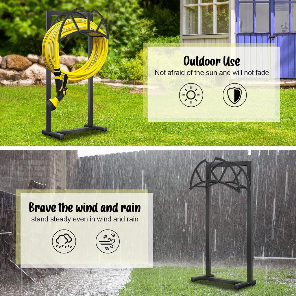 Freestanding Heavy Duty Black Hose Holder B360960