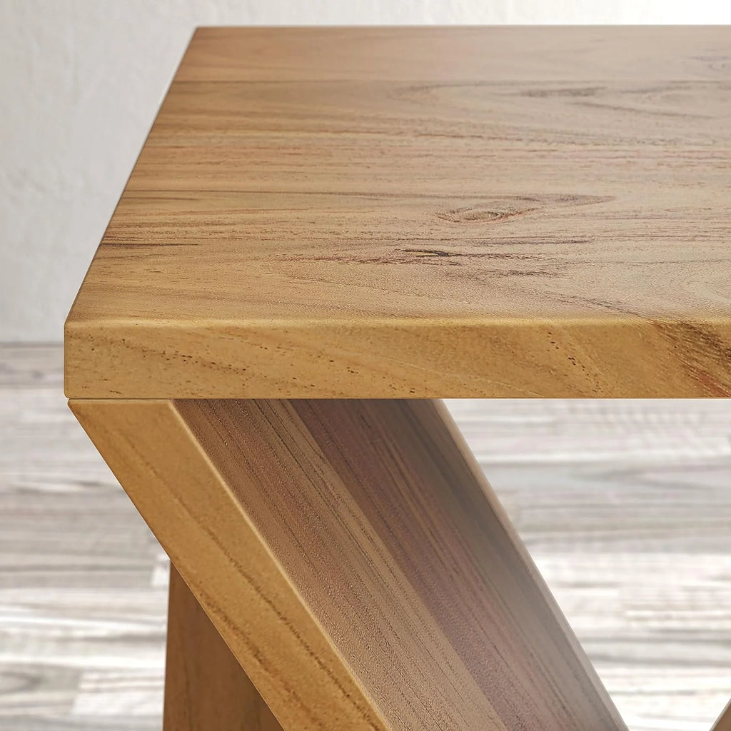 Solid Wood 24" Tall Modern Table Pre-Assembled N47298