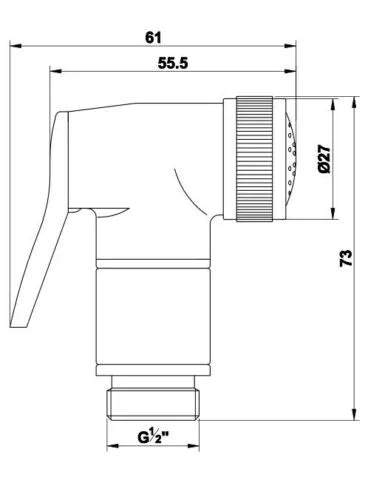 Pedicure Spa Chair Sprayer Shower Head X340689