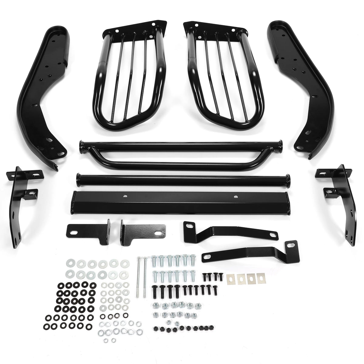 Black Steel Front Bumper Protector Brush Guard Q7022