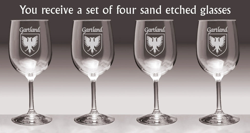 Irish Coat of Arms Wine Glasses Set of 4 B857475