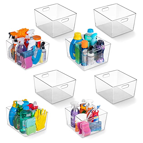 Clear Plastic Storage Bins 2 Pack Q61294