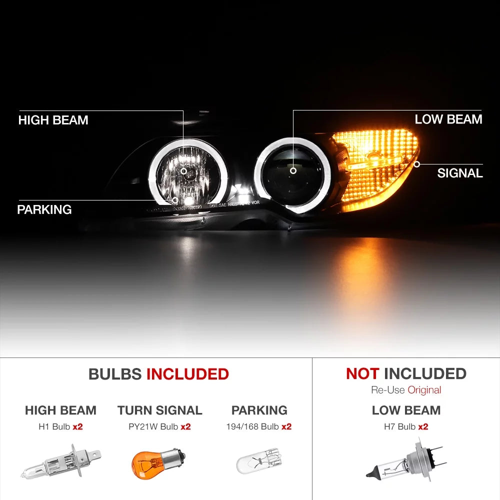 LED Halo Headlights Driver and Passenger Side V578918