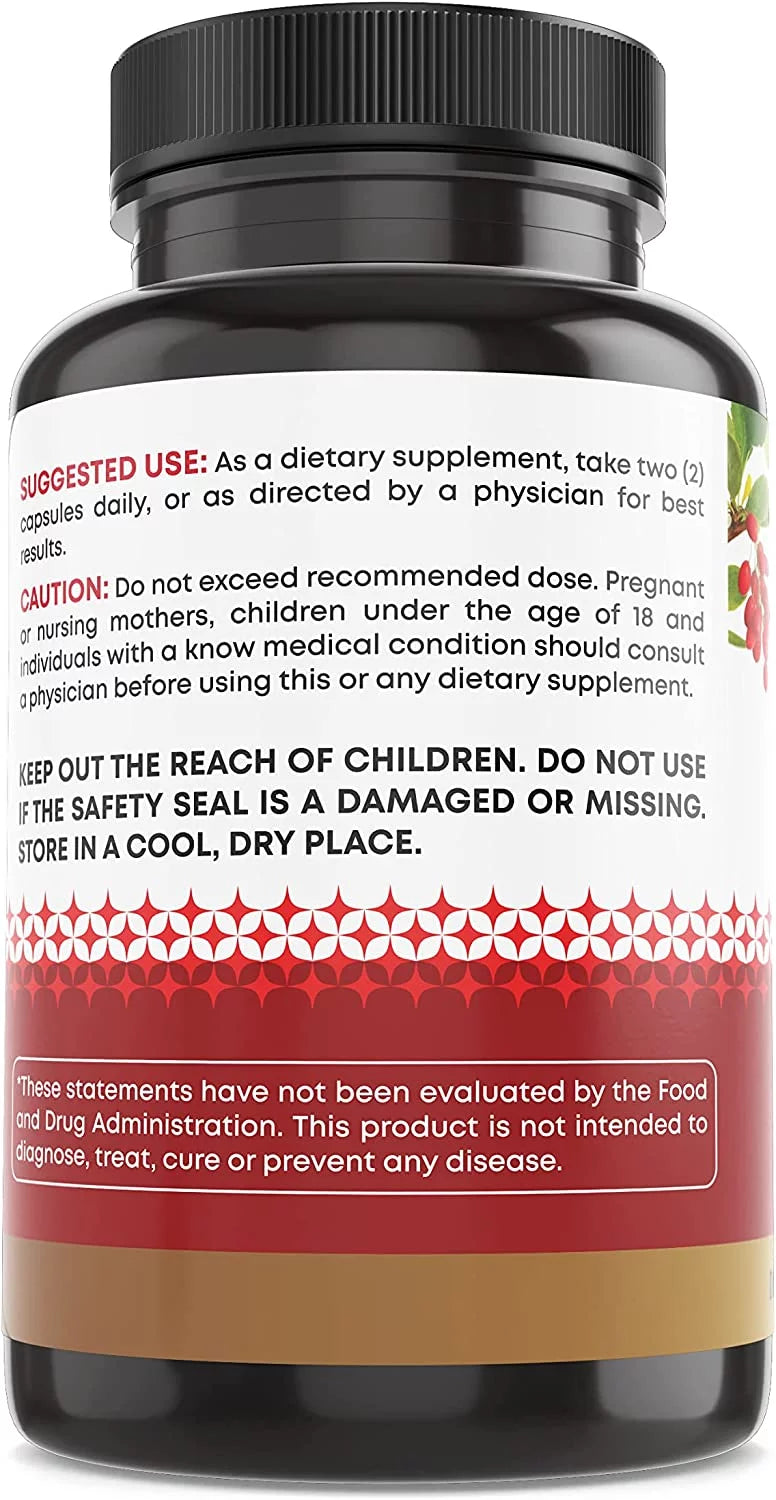 Berberine HCL 1200mg with Ceylon Cinnamon, Bitter Melon, Green Tea Extract 120 Capsules H7504