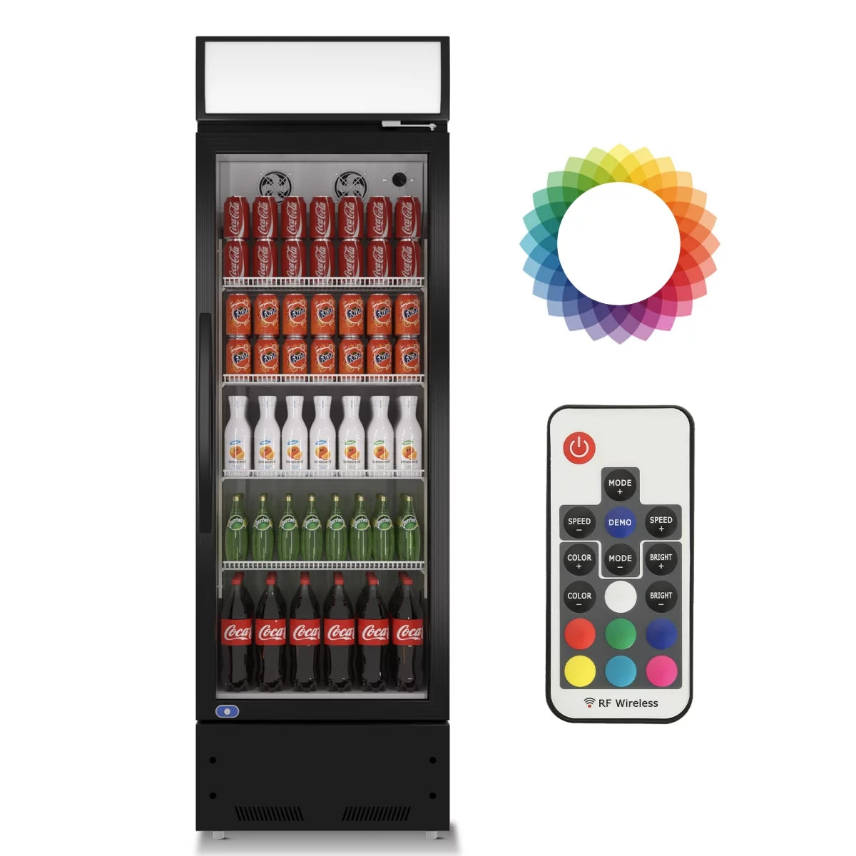 22" Glass Door Commercial Display Refrigerator H53126