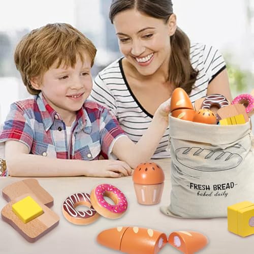 Wooden Bakery Playset with Storage Bag A846