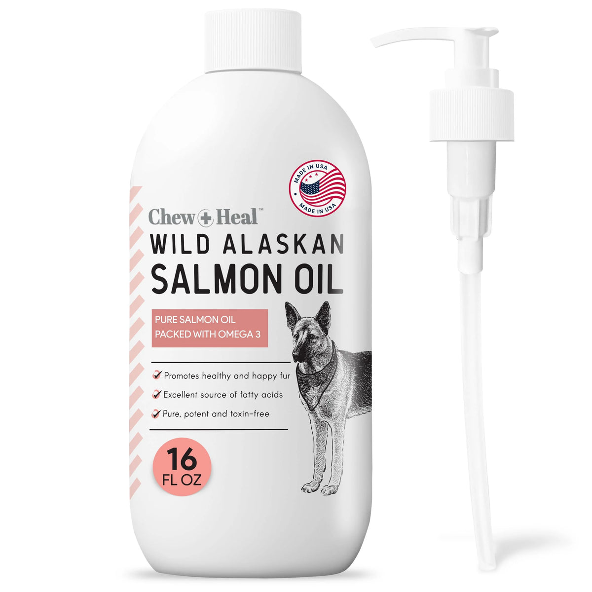 Wild Alaskan Salmon Oil for Dogs 16 oz F4477