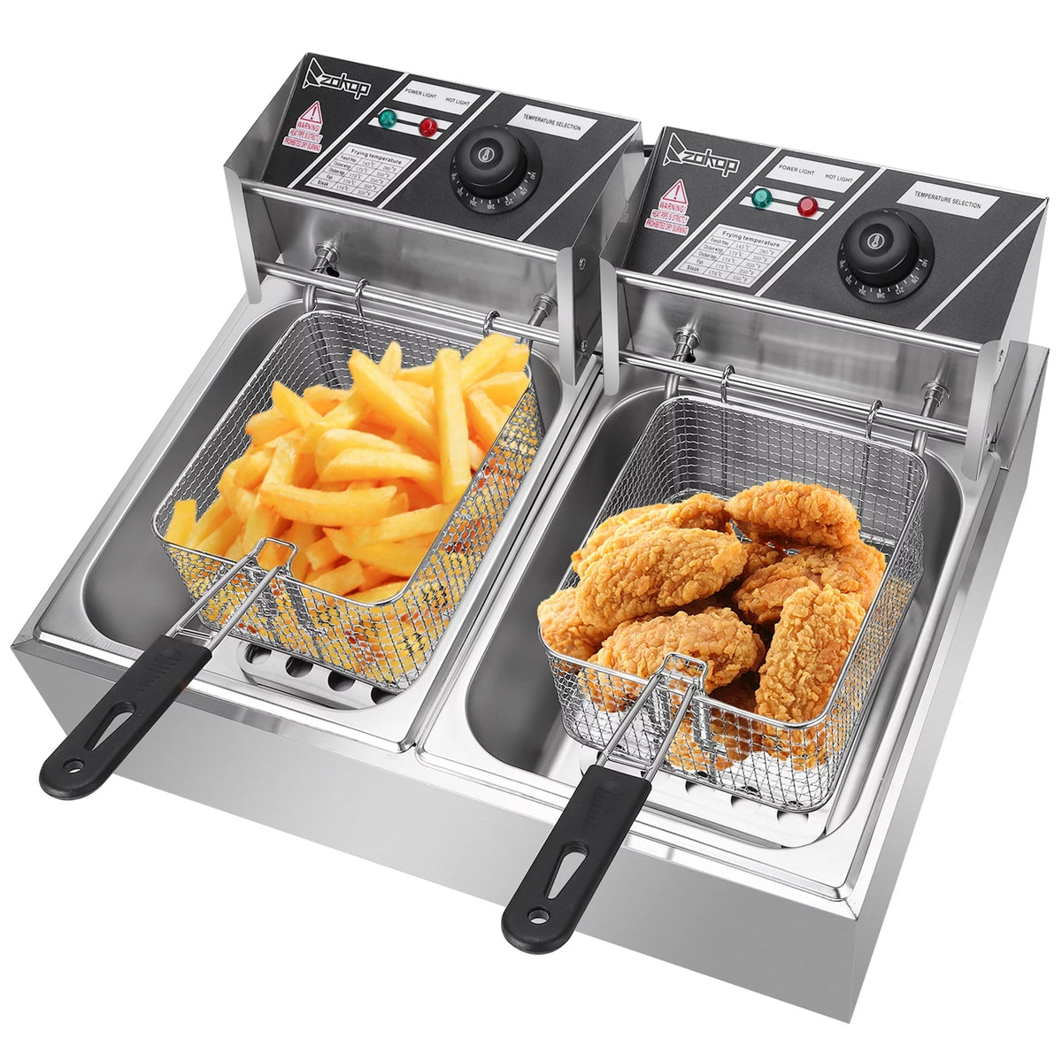 5000W 12L Stainless Steel Electric Fryer L493