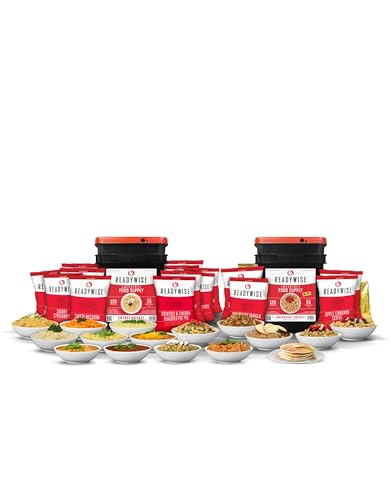 Emergency Food Supply 360 Servings 3 Buckets Freeze Dried Dehydrated O30906