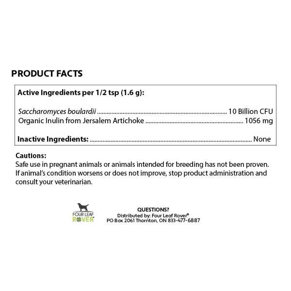 Saccharomyces Boulardii Probiotics for Dogs O98158
