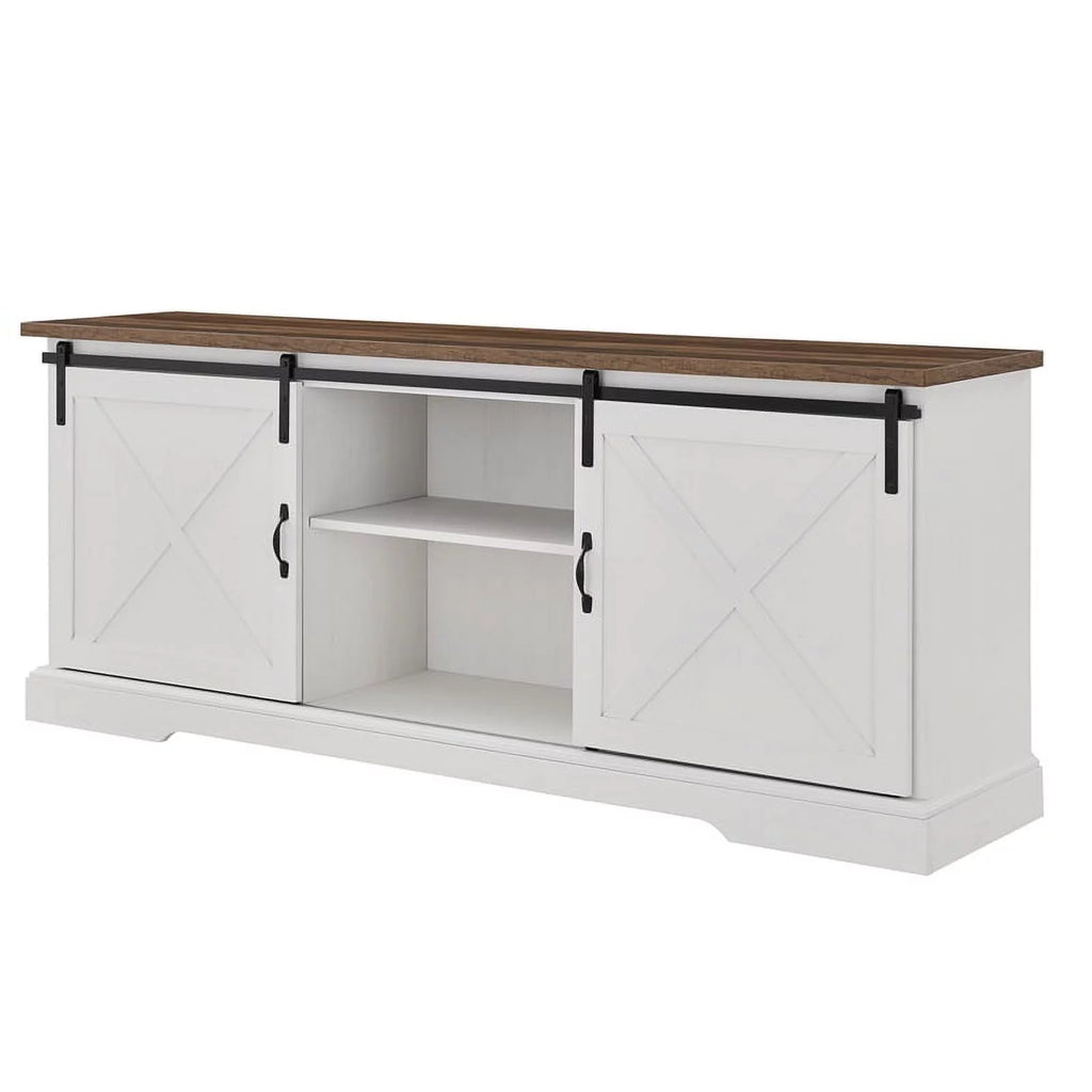 70" Farmhouse Wood TV Stand X5314