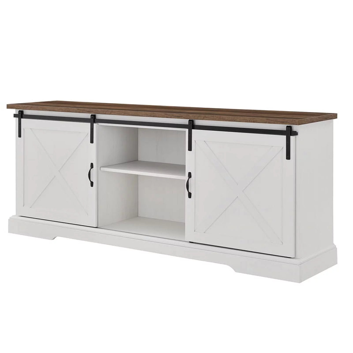 70" Farmhouse Wood TV Stand X5314