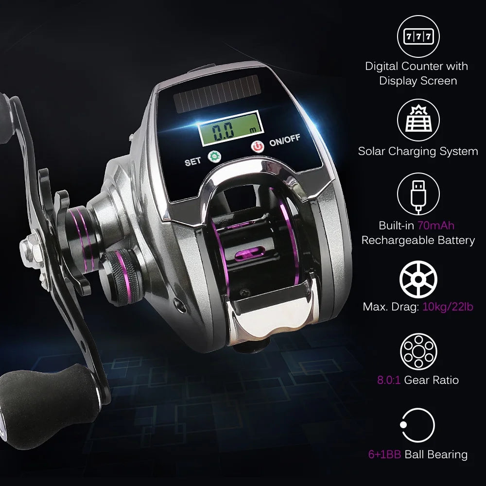 Baitcasting Reel 6+1BB 8.0 1 Ratio O6500