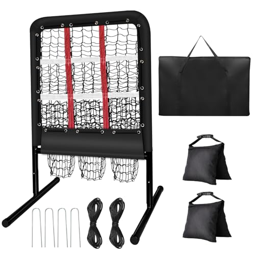 9 Hole Pitching Net with Strike Zone and Handbag E266198