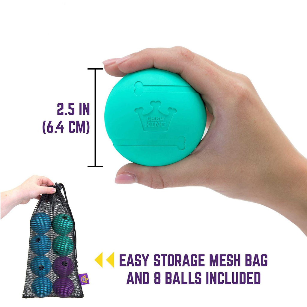 2.5 Durable Rubber Fetch Balls Dog Toy Z196733