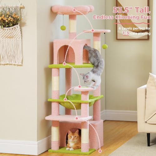 72 Inch Cat Tree and Tower with Scratching Posts E7584