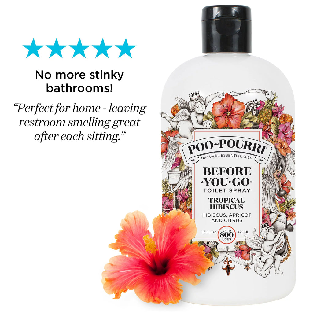 Toilet Spray Tropical Hibiscus Scent 16 Fl oz O21377