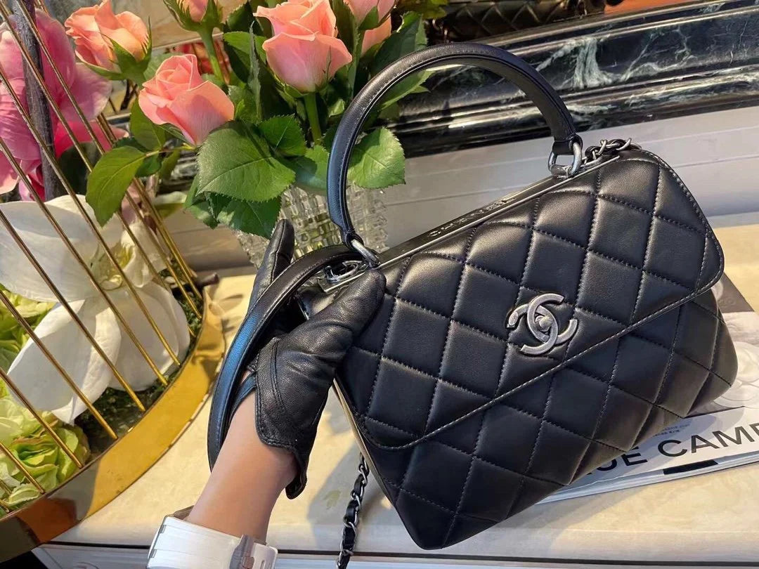 Black Flap Bag K2282