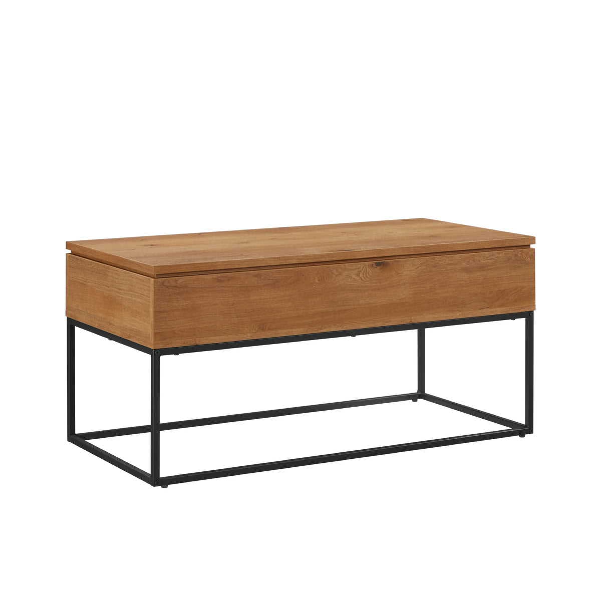 Modern Wood and Metal Lift-Top Coffee Table E406