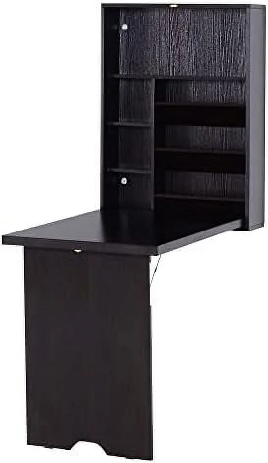 Compact Mahogany Convertible Desk K916757