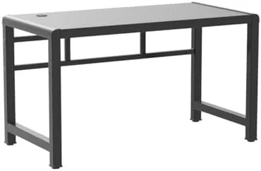 Black Tempered Glass Top Writing Desk S440