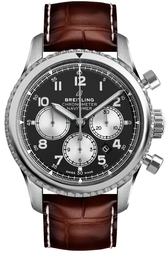 Chronograph Brown Strap 43mm F49858