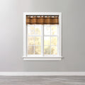 Honey Oak Brown Tab-Top Valance C4476