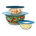 3 Pc Reusable Lid Set Blue B32000