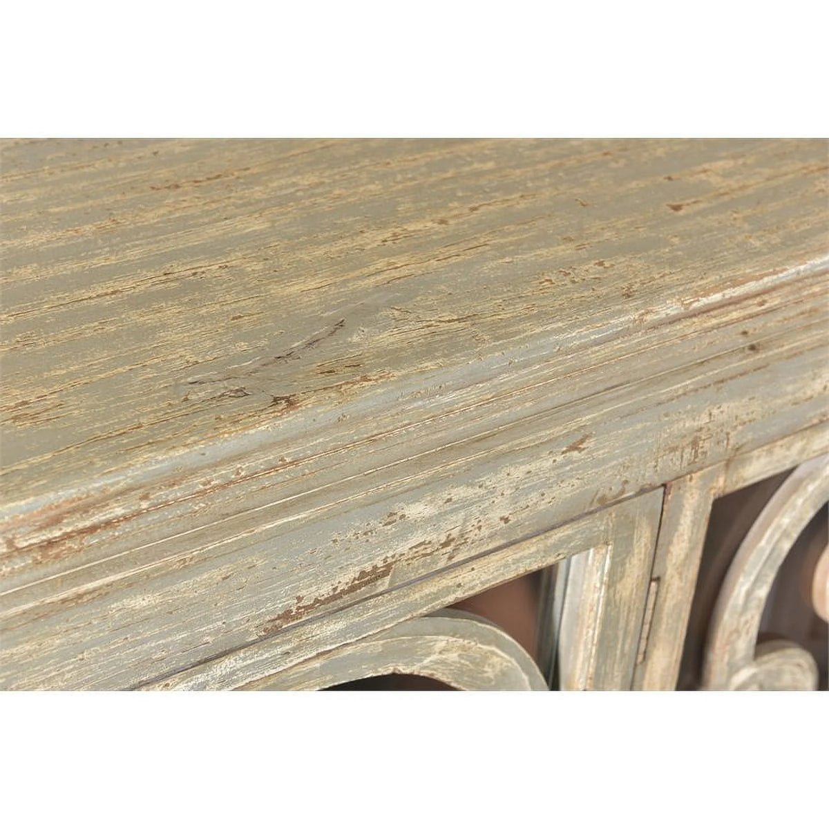 White 3-door Solid Wood Sideboard T603675