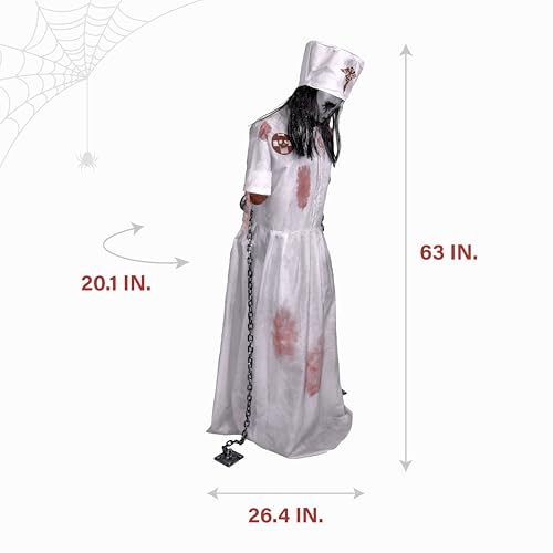 Life-Size Animatronic Halloween Decoration with Motion-Activated Sounds C65787