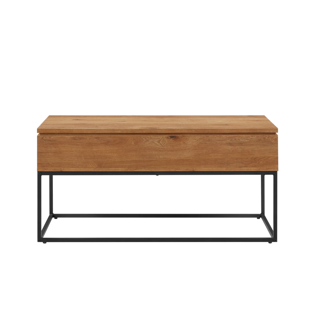 Modern Wood and Metal Lift-Top Coffee Table E406