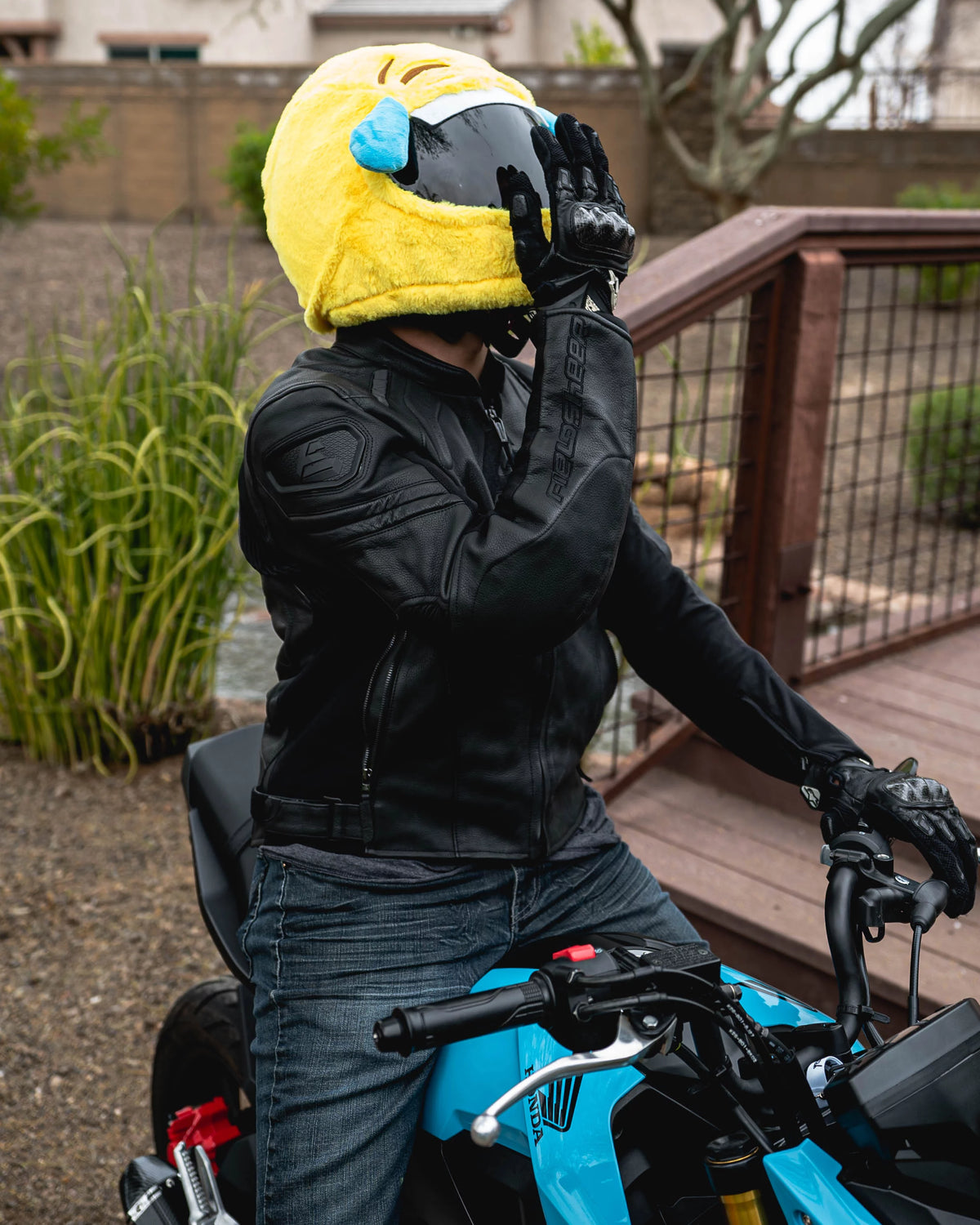Yellow Full Face Motorcycle Helmet Cover D72895