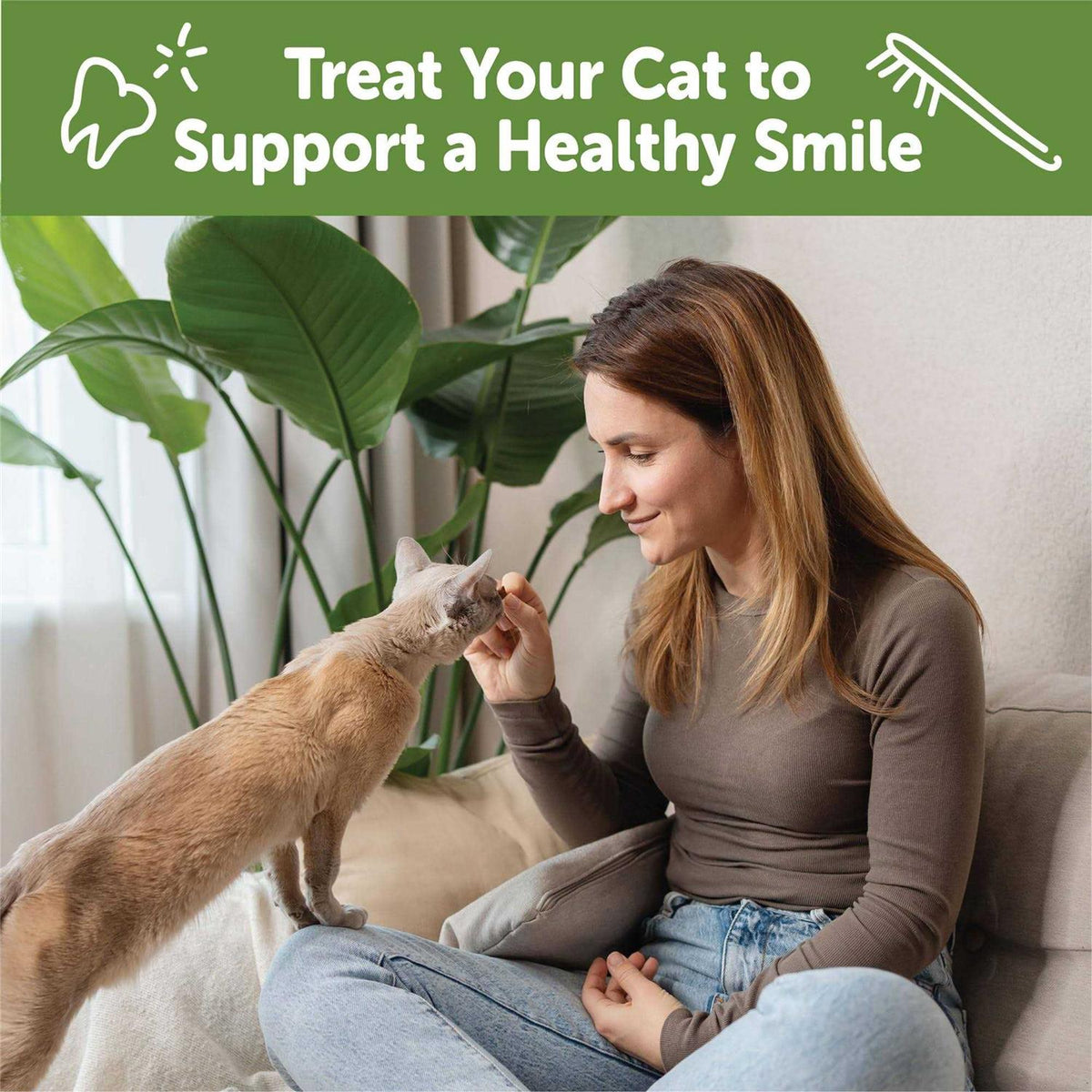 Natural Dental Chicken Cat Treats O48900