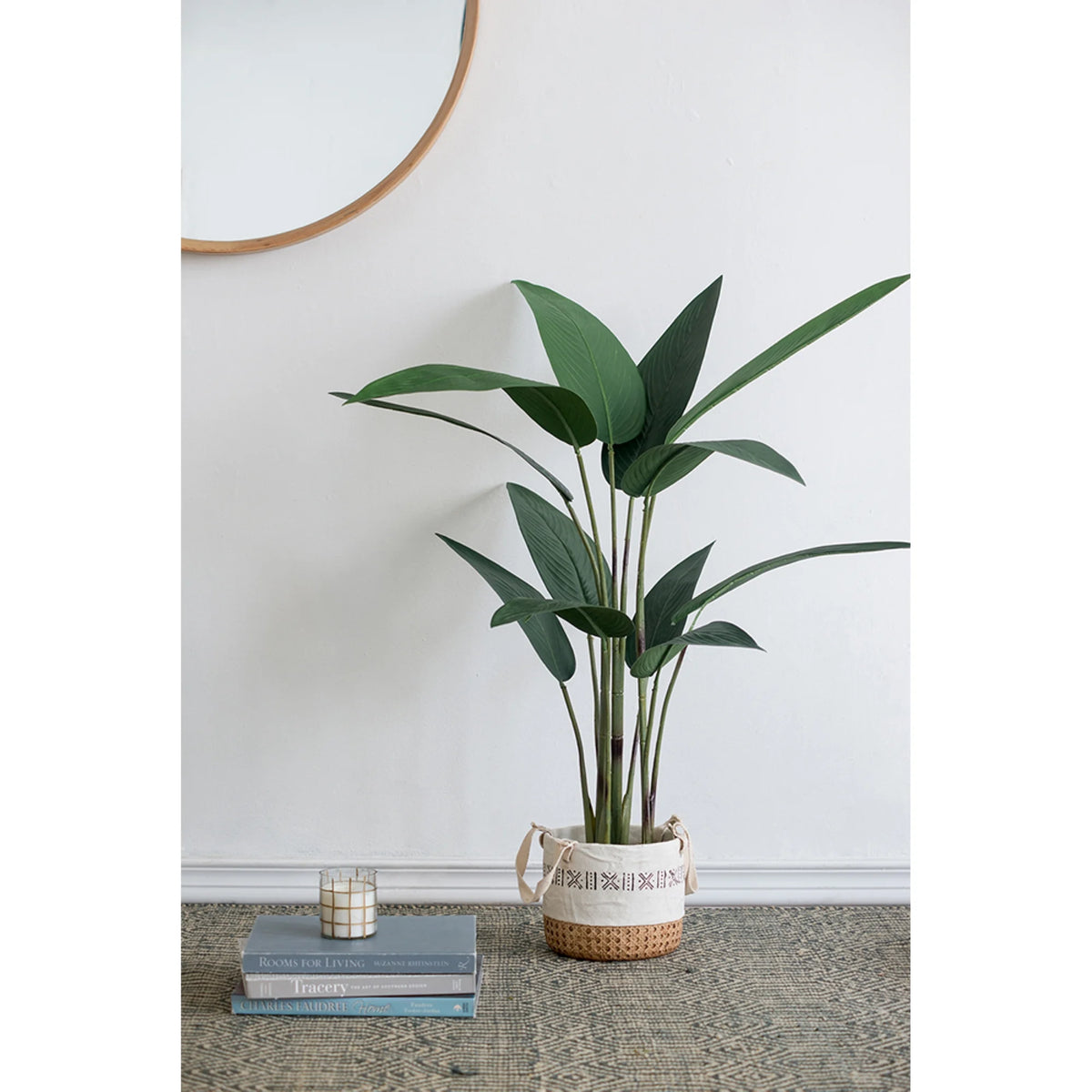 Birds of Paradise Tree in Black Pot 45.25" S197