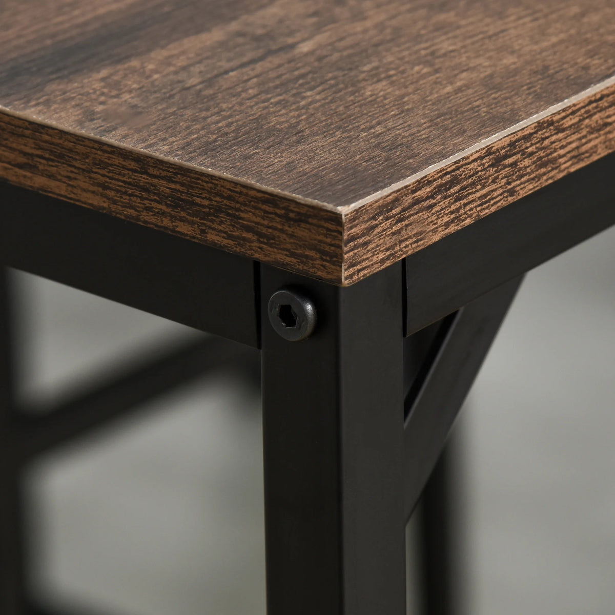 5-Piece Industrial Dining Table Set O84115