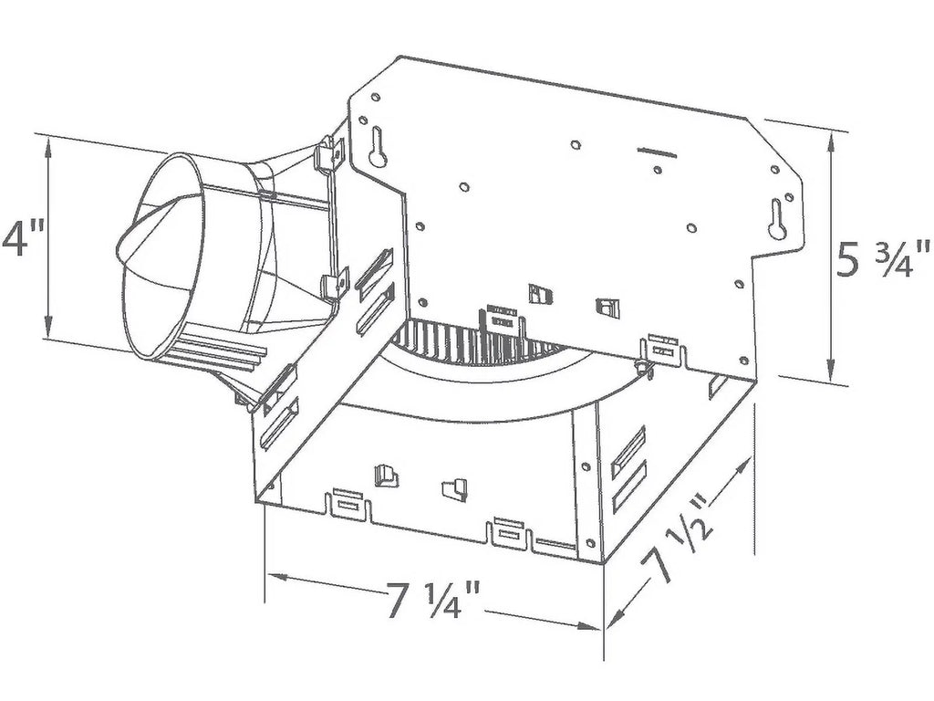 80 CFM Single Speed Exhaust Bath Fan K6309