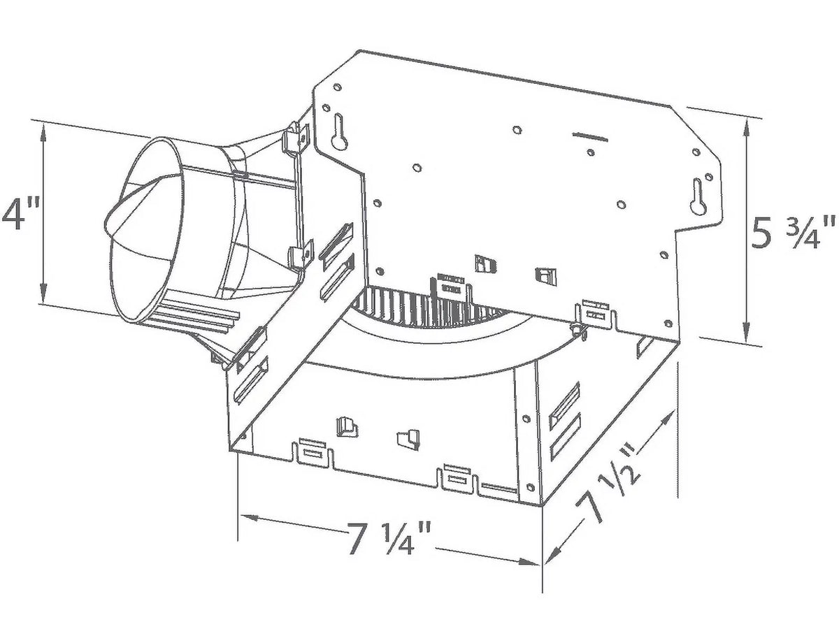 80 CFM Single Speed Exhaust Bath Fan K6309