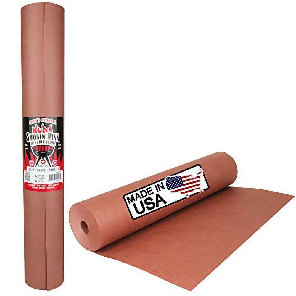 Pink Kraft Butcher Paper Roll 17.25" x 200' U129