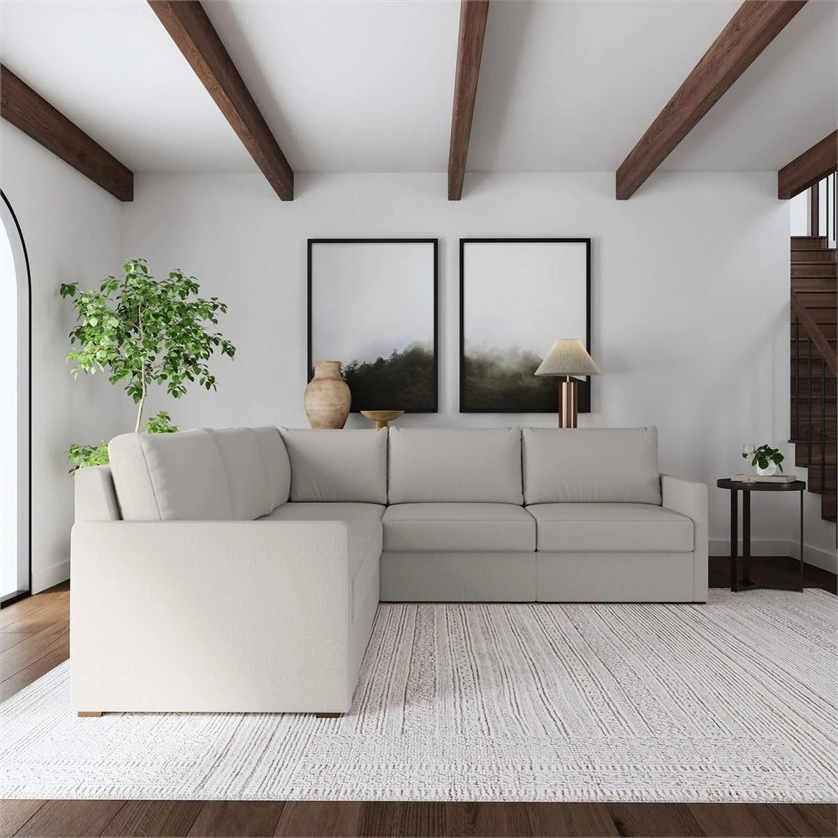 Beige 5 Seat Modular Sectional Sofa G560